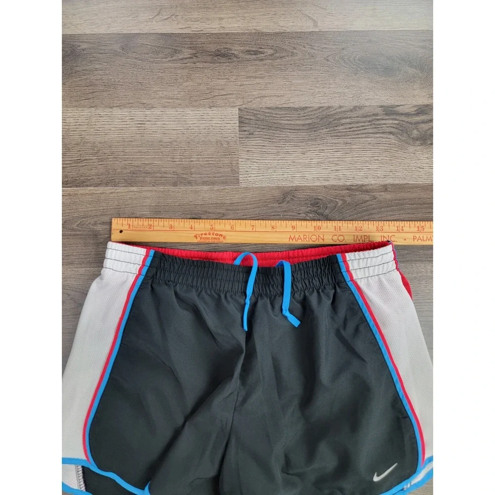Nike Running Shorts Small Black Tempo Lined Drawstrings Gym Stretch Womens